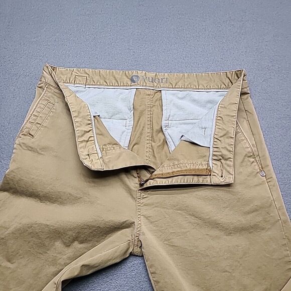 Vuori Collins Mens Chino Pants 33 Khaki Slim Fit Performance Fabric - Picture 4 of 10